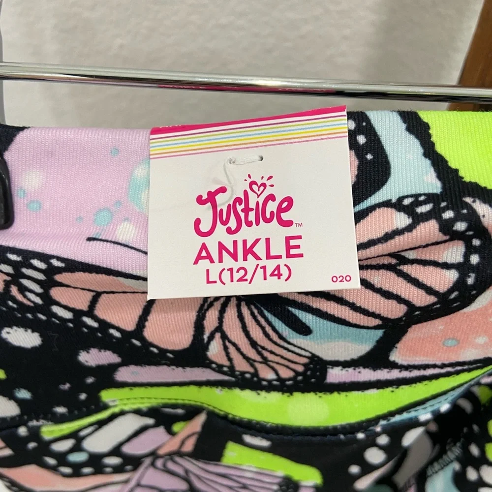 NWT girls Justice leggings